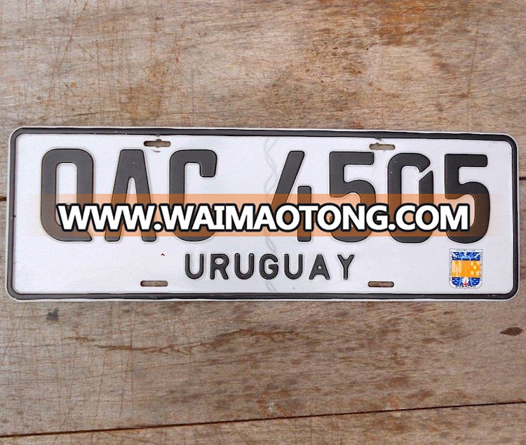 South America URUGUAY Aluminum Motorcycle Car License Plate