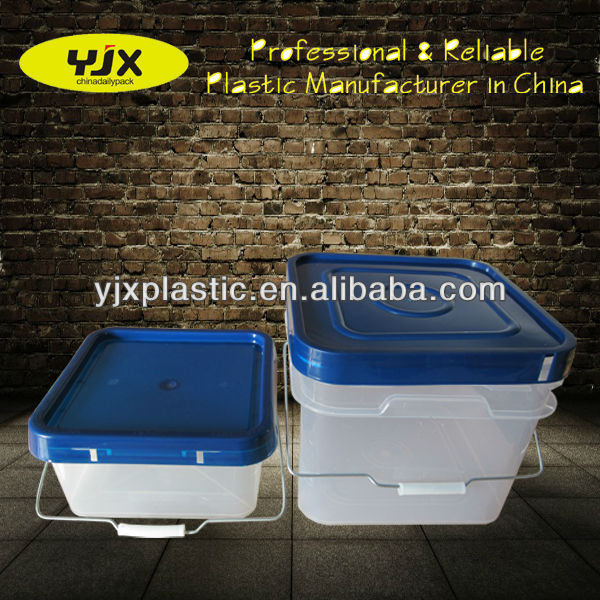 wholesale 5 gallon white plastic buckets with lid and handle