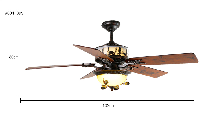 Ceiling Fans Item Type and iron Lamp Body Material Ceiling fan light