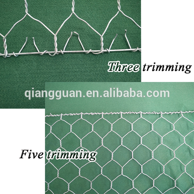 High quality hexagonal 60*80mm pvc coated gabion box made in China