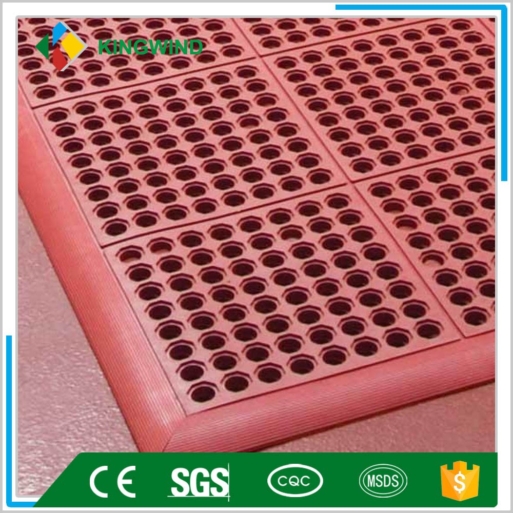 Anti-Fatigue Floor Interlocking Rubber Floor Chef's Nitrile Rubber Anti-Slip Rubber Mats