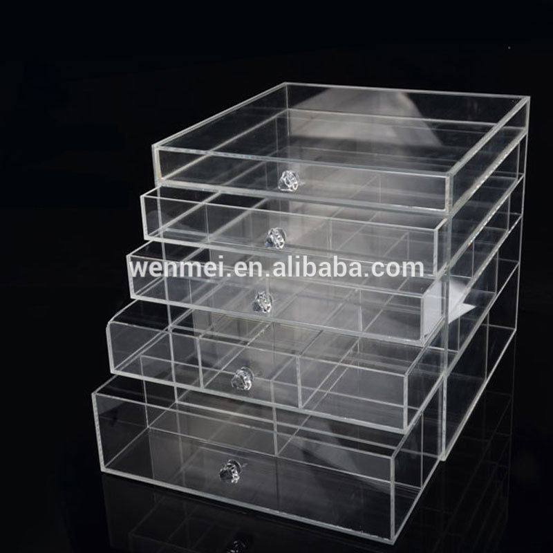 Acrylic Cosmetic Organizer Multiple Display Makeup Box Case