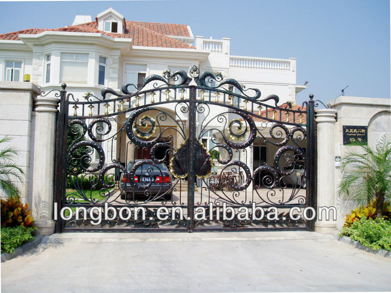 hand wrought forged iron modern residential steel double entry doors