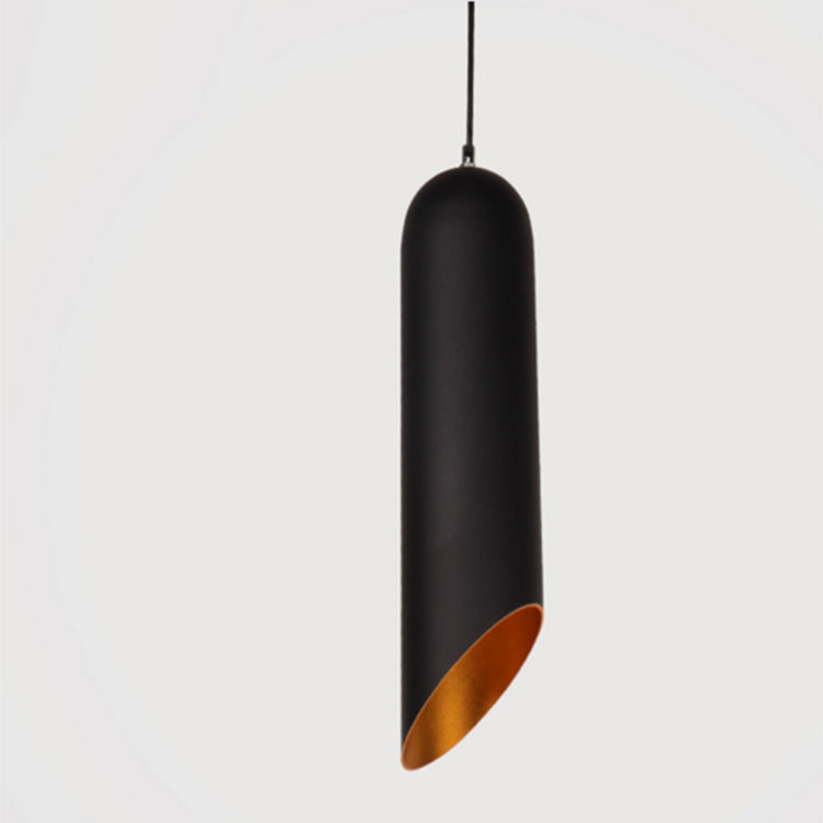 Modern decorative black aluminum bamboo pendant lamp hanging chandeliers