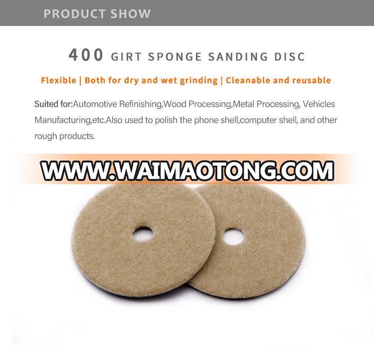 Round Abrasive Sponge Grinder Sanding disc Polishing Sponge Grinding Accessories