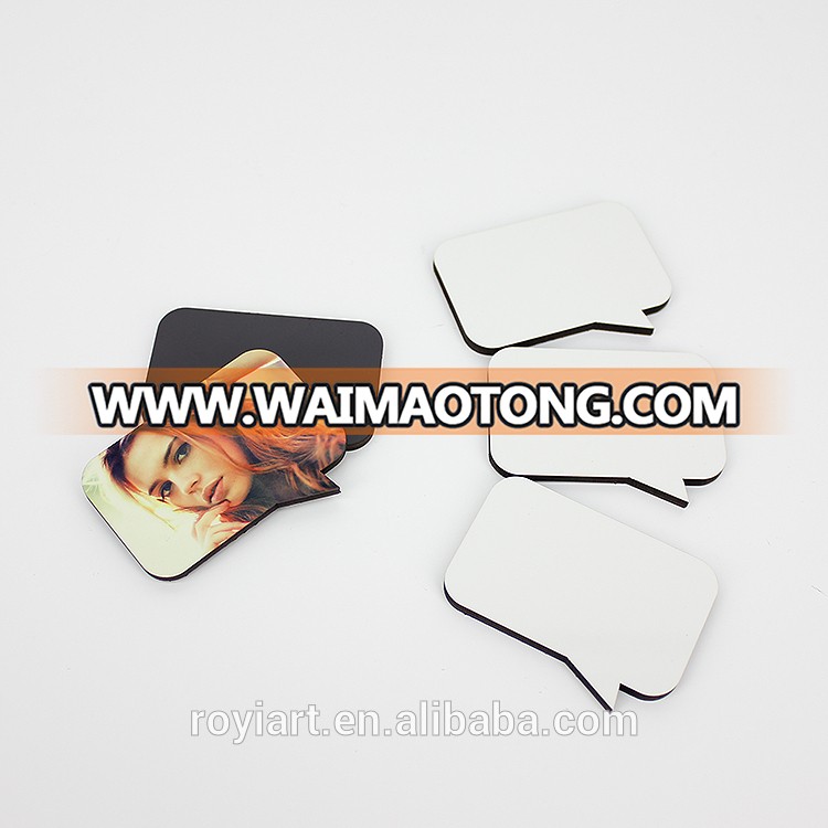 Wholesale Sublimation Blank MDF Fridge Magnet Can Customize Shape and Pattern