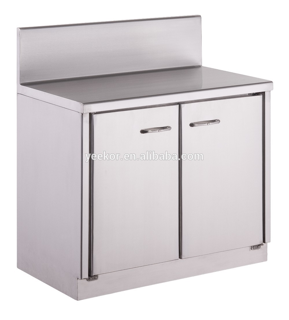 stainless steel commercial kichen storage cabinet with sink