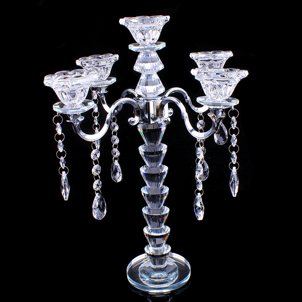 Table decoration for wedding glass candleholder