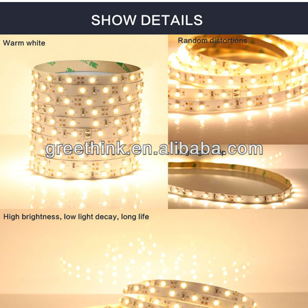 Non-Waterproof DC12V Cold Warm Pure White flexible led strip ip20 led strip 3528