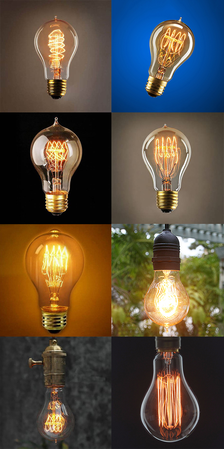 wholesale 2020 newest vintage A19 Edison bulb 25w E27 base