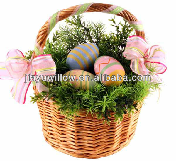 Antique wicker hanging easter egg Basket wholesale