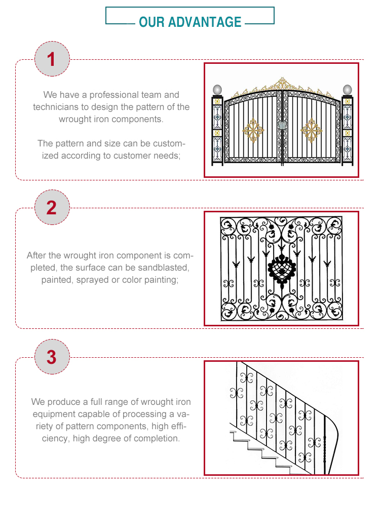 Ornamental elegant wrought iron window iron balcony railing designs