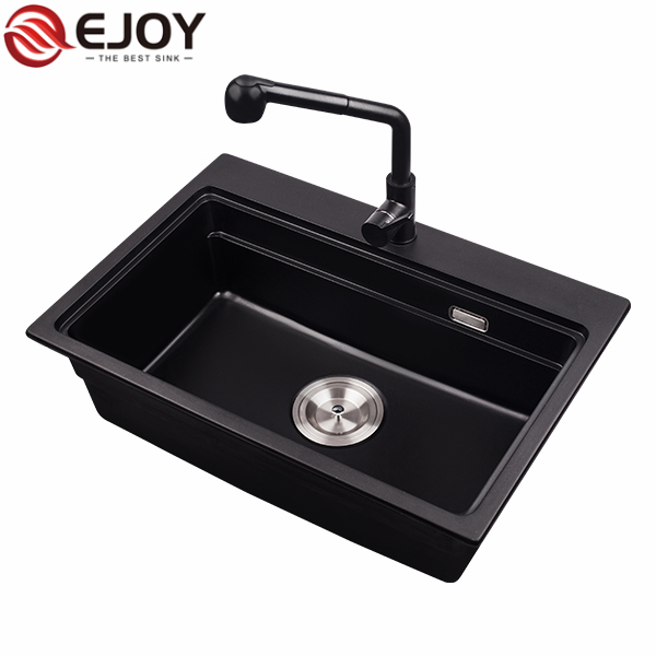 EJOY High Quality quartz composite sink OEM quartz stone sink kitchen NET725