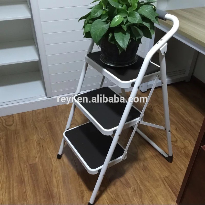 House hold 3 steps steel folding iron step ladder