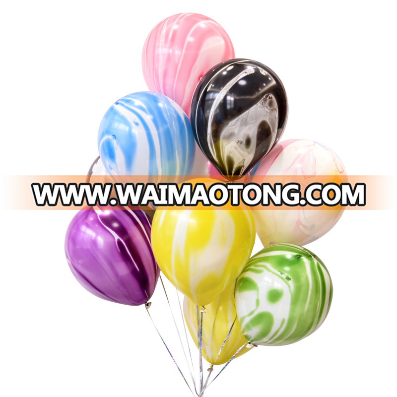 12 Inch Unicorn Party Multicolour Marble Latex Balloon Pack For Unicorn Party and Birthday and Wedding Party Decorations