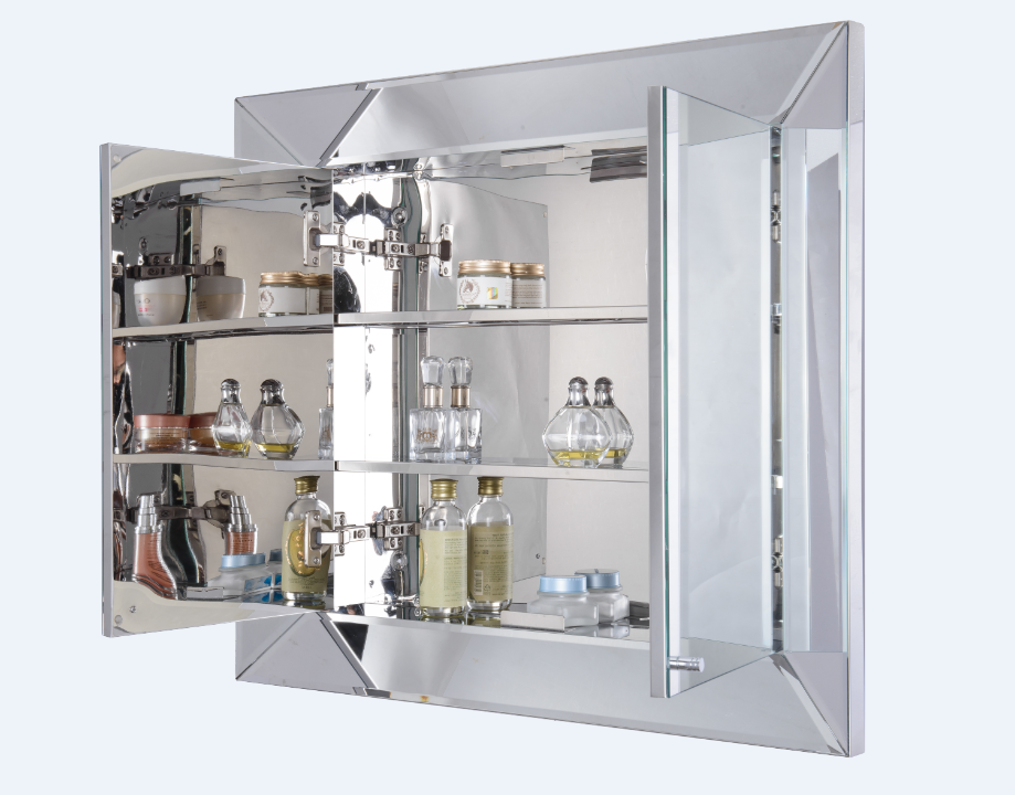 High standard mirror light cosmetic cabinet