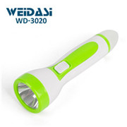 plastic portable pocket led flashlight recharge torch light for sale