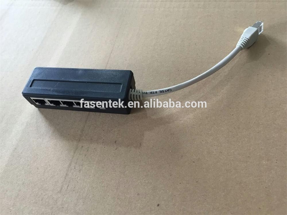 RJ45 Shielded Network Cable Splitter Customized Wiring Connecton is Welcomed