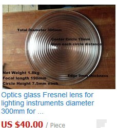 fresnel lens for sale,Optical glass Fresnel automotive lens