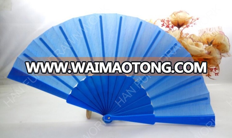 customized logo printed foldable hand fan plastic