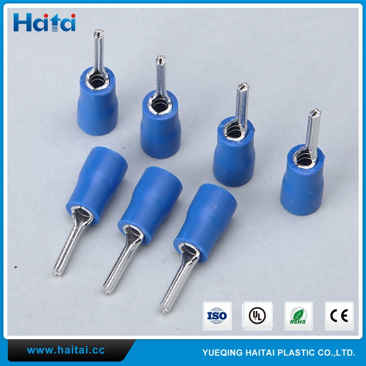 Haitai High Quality PTV Copper Pre Insulated Cable Terminal Pin Shaped Wire Terminal