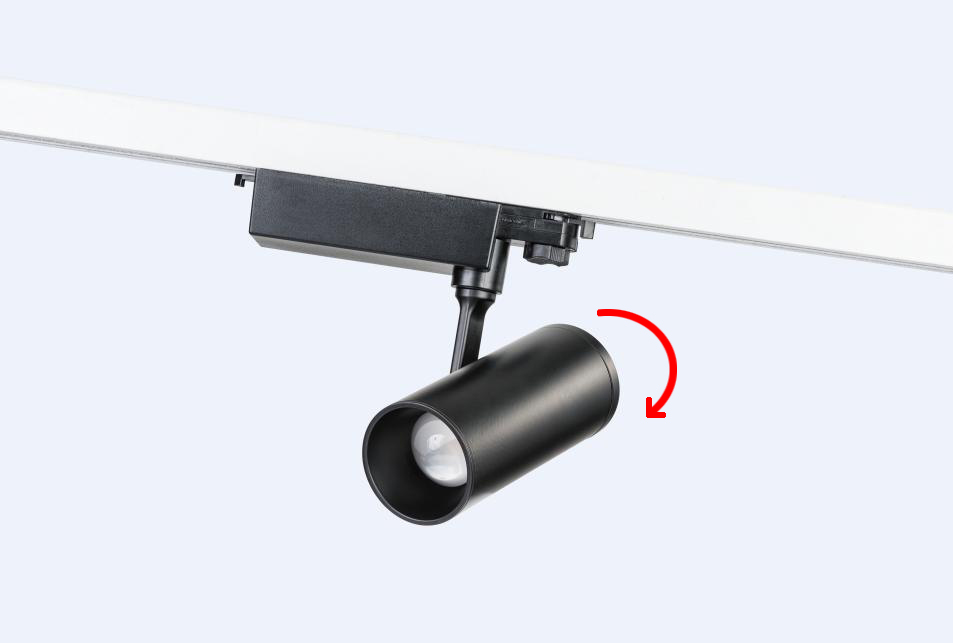 adjustable beam angle LED track light fixture