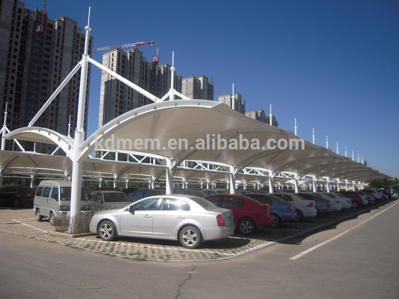 car park shade membrane construction sunshade waterproof awning