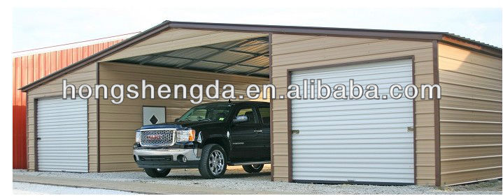 Sandwich Panel steel structure house as garage