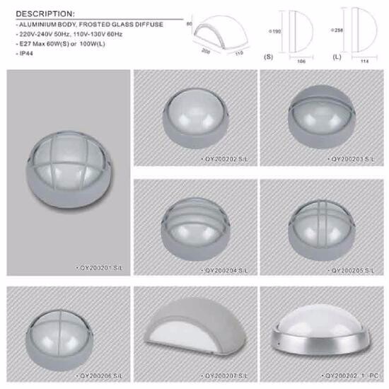 60W oval indoor waterproof light fixture