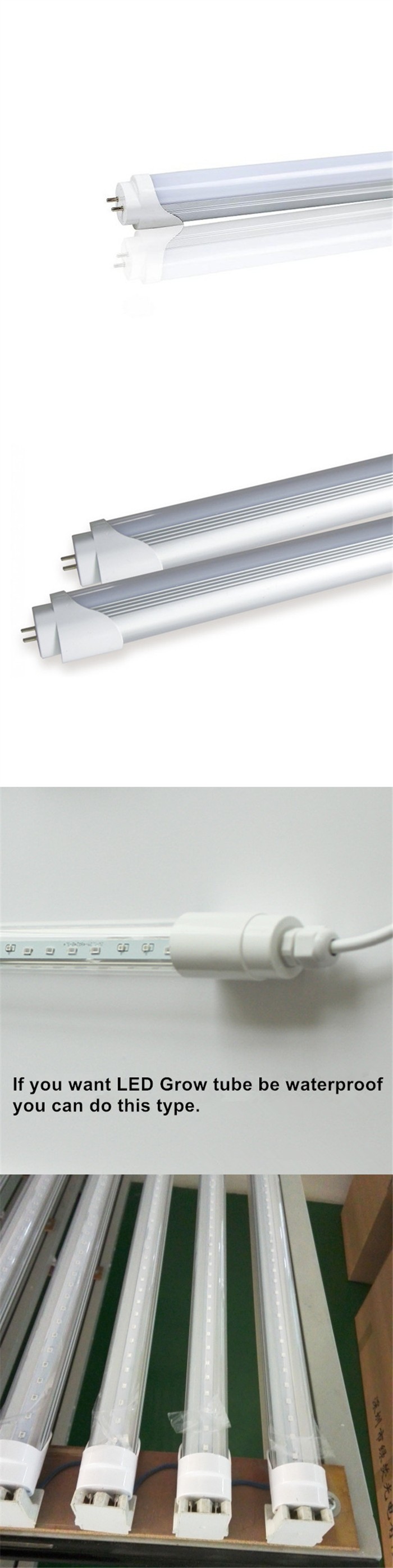 Wholesale top quality Red Blue ratio 3:1 5:1 6:1 7:1 9:1 96pcs 2835SMD 1.2m 120cm 4ft 18W T8 LED grow light tube