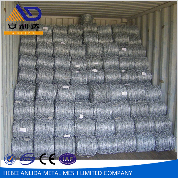 2018 Cheap price  Galvanized Barbed Wire Manufacturer in China ISO for sale