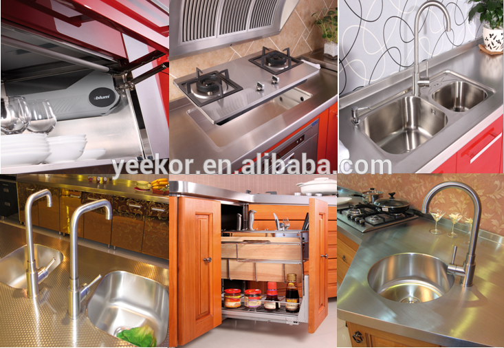 304 stainless steel Commercial Small kitchen cabinet