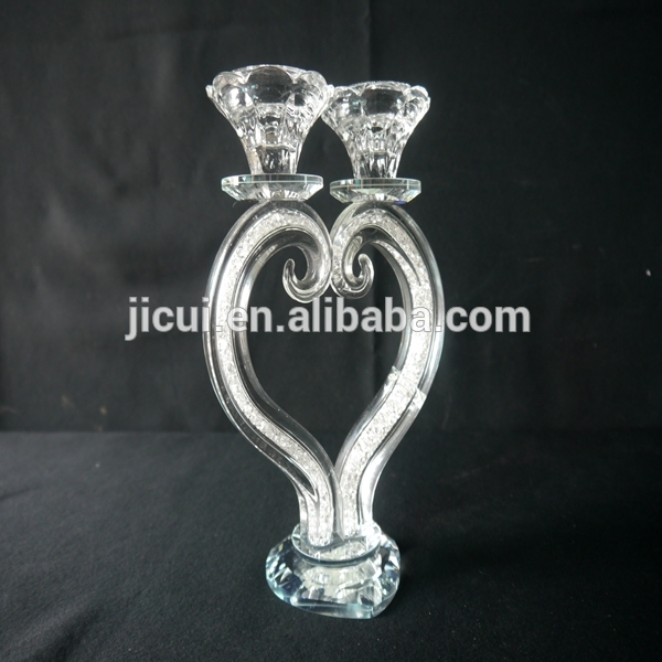 Table decoration for wedding glass candleholder