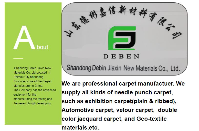 Plain Needle Punched Carpet For Exhibition Polyester Wedding Plain Carpet