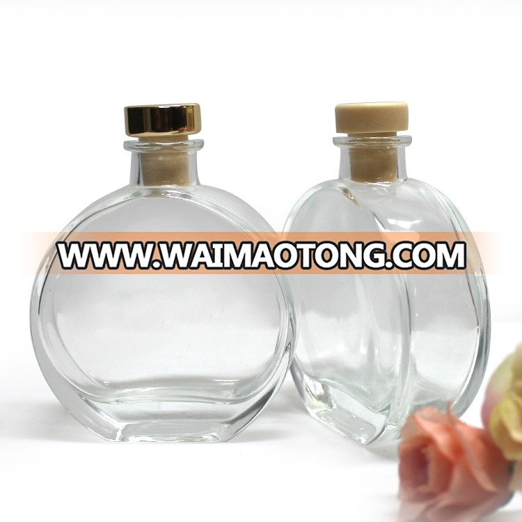 100ml 8.5cm*3.2cm*9.3cm glass aroma reed diffuser bottle with cork