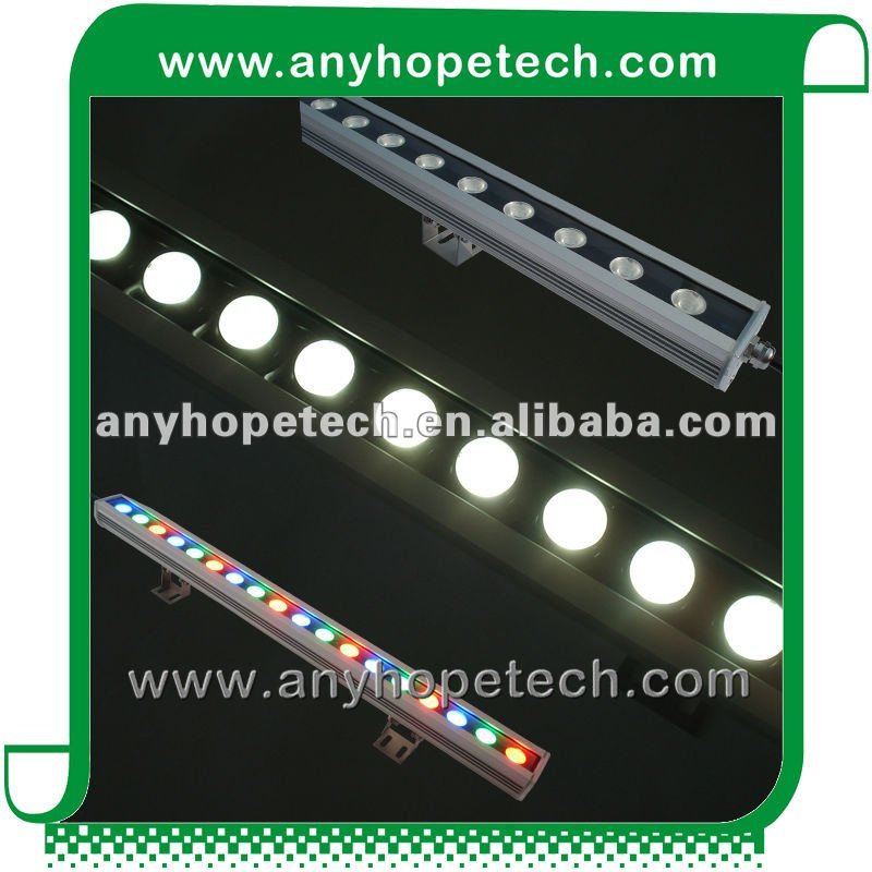 Building Decoration Lighting Outdoor IP65 LED Glass Wall Washer Bar