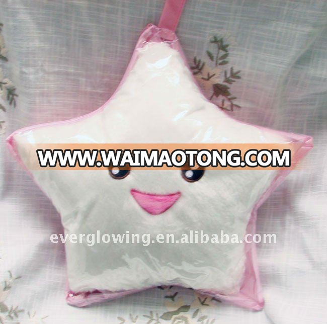 led colorful lucky star light pillow