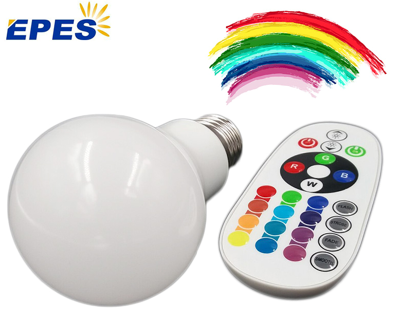 Hot&New product 100-250v 8w e27 RGBW smart LED bulb