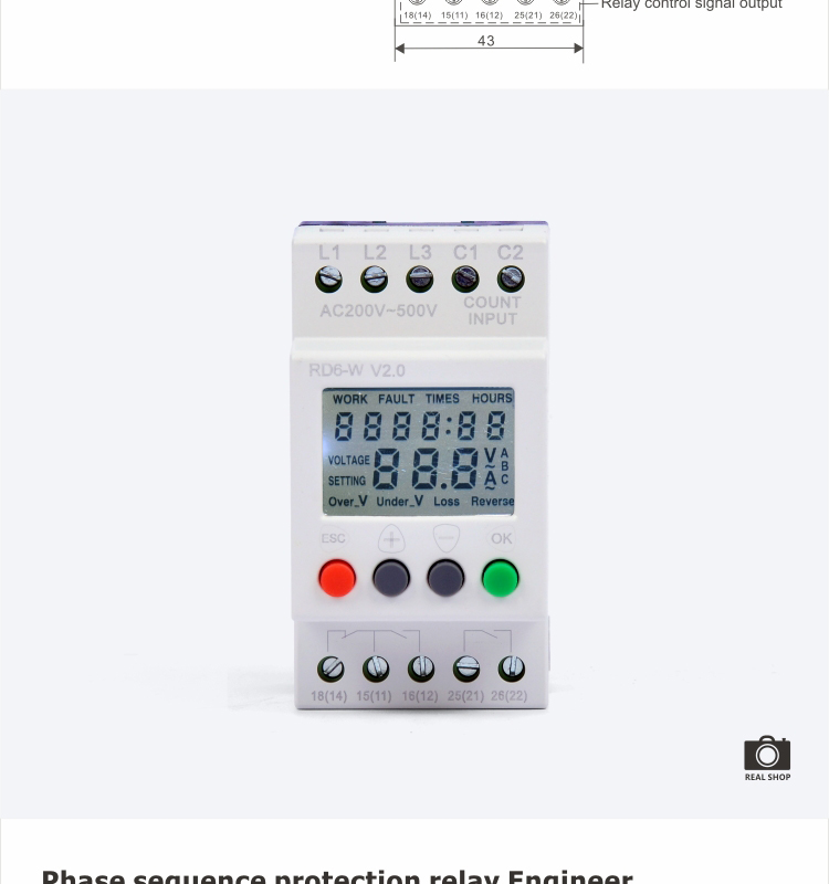 Over Under Voltage Relays RD6-W