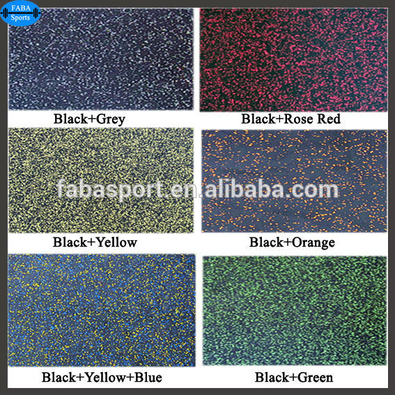 colorful rubber flooring