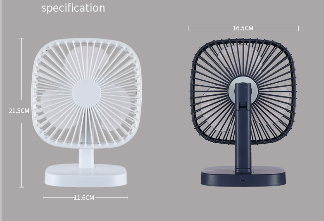 Mini USB Table Personal Fan Battery Fan Portable Rechargeable Desk Fan