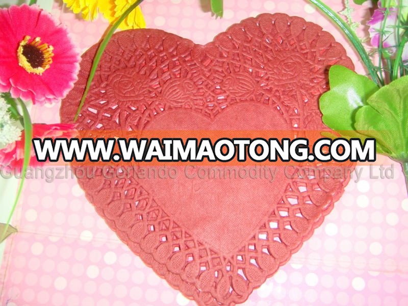 200pcs 35CM*25CM Romantic Embossed Rectangle Paper Doilies Lace