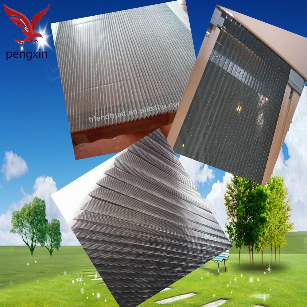 indoor folding screens/Durable sliding pleated window screen/Pleated insect screen