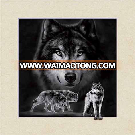 Livingroom wall decoration 5d lenticular picture of wolves