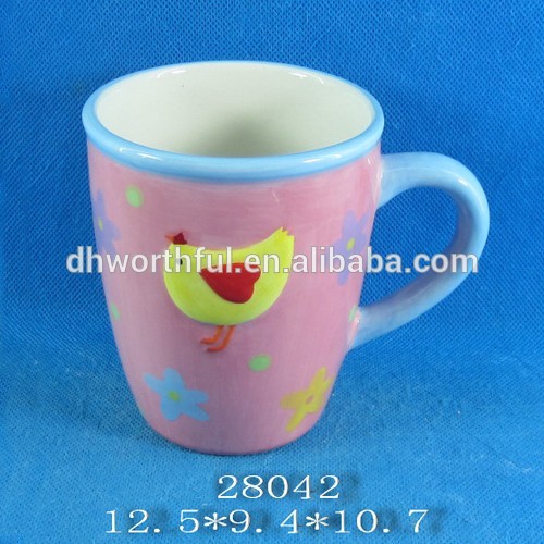 Wholesale easter ceramic cock cup for milk