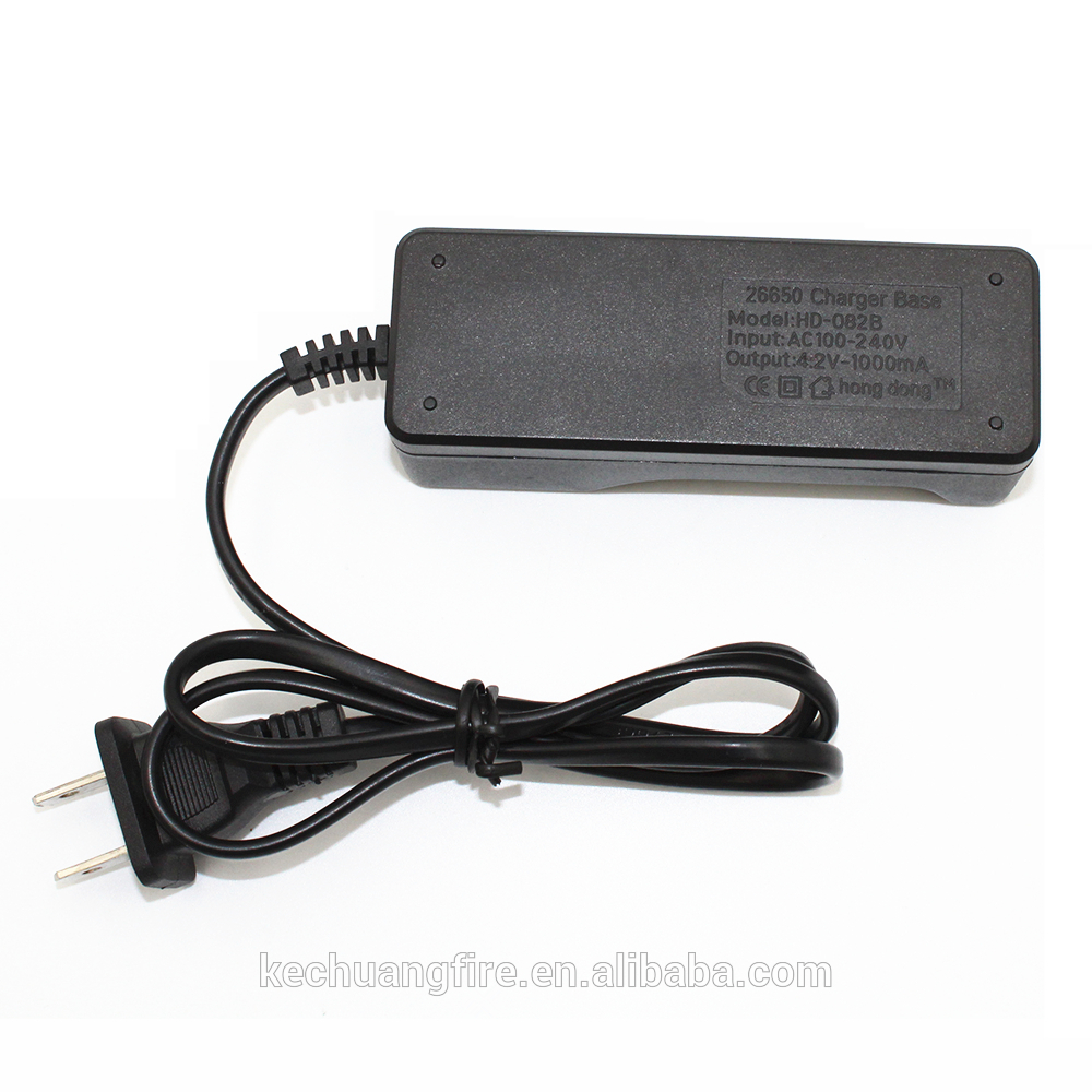 Universal 4.2V Single Battery Charger For 26650 Rechargeable 3.7V Li-ion Battery