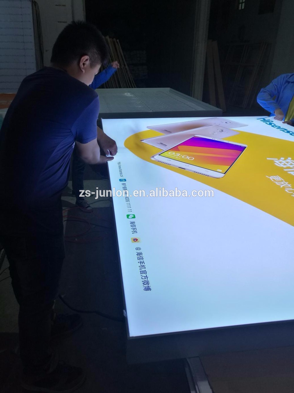 indoor or outdoor fabric Movie Poster Light box Display Frame Cinema Lightbox Light Up Store Advertising