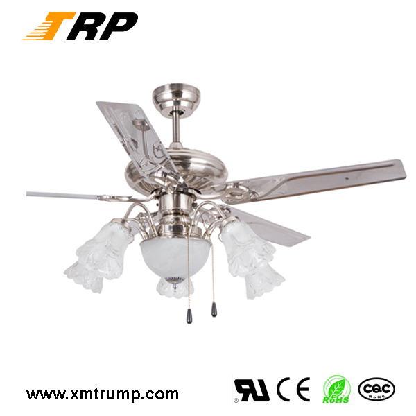 2017 New design high quality modern restaurant decoration fancy ceiling fan light