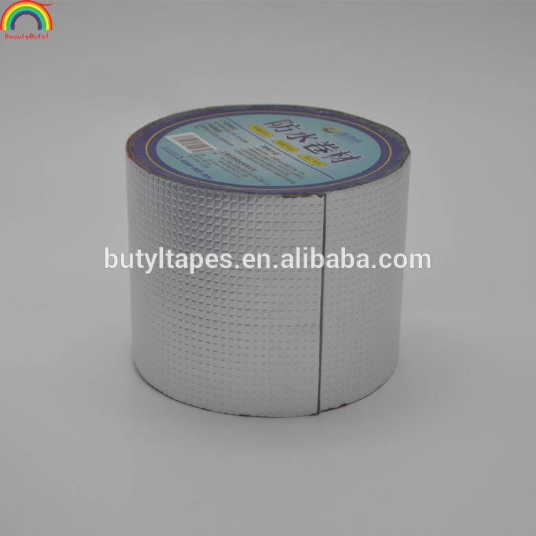 Single sided grid aluminum butyl adhesive tape for roofing