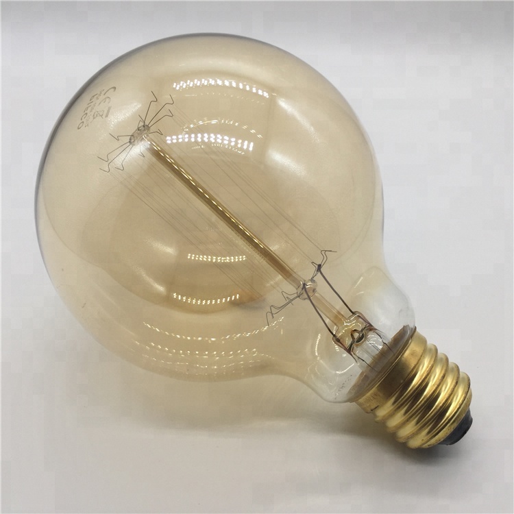 Incandescent Edison Lamp G95 Tungsten Filament Globe Vintage Bulb For Shopping Mall E27 E26 B22